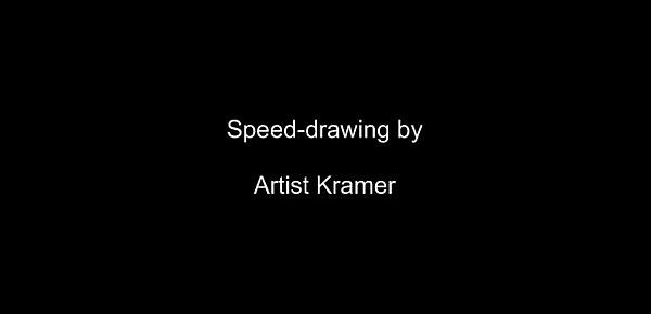  Speed drawing of one of my erotic artworks